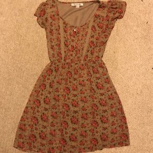 Forever 21 rose print short dress